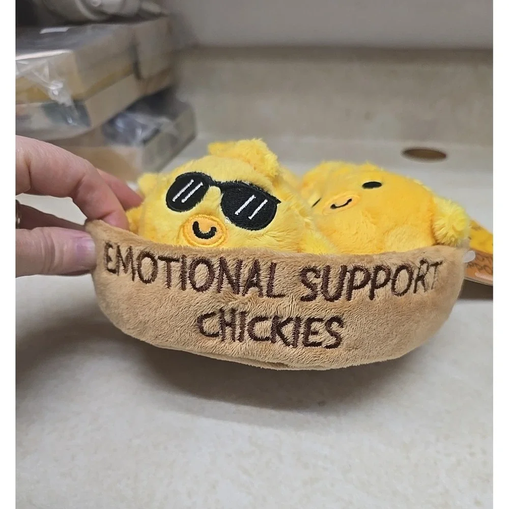 NWT Emotional Support Pals Yellow Adorable Chickies Squishy Plush‎ Stuffed Toy